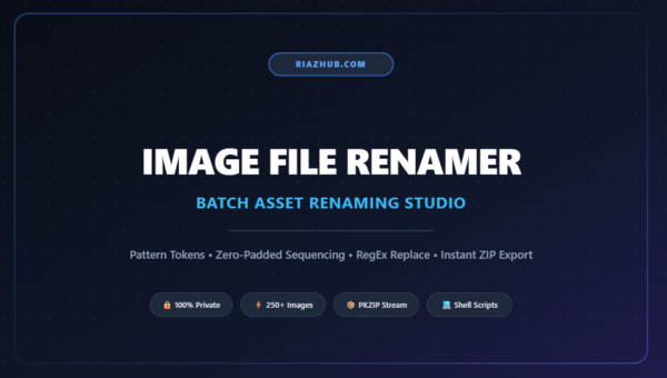 Image File Renamer & Batch Asset Renaming