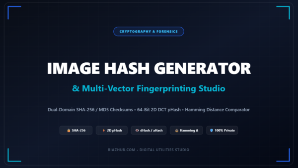 Image Hash Generator & Multi-Vector Fingerprinting Studio