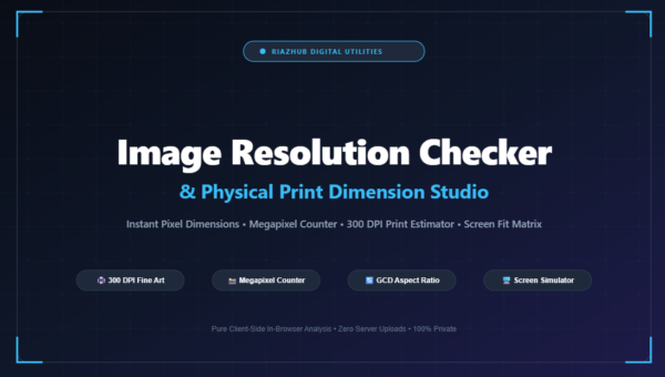 Image Resolution Checker & Physical Print Dimension