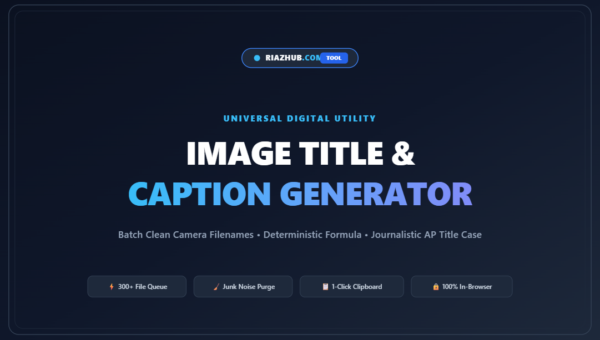 Image Title & Caption Generator