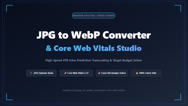 JPG to WebP Converter & Core Web Vitals