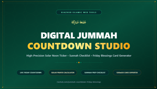 Jummah Countdown & Friday Blessings