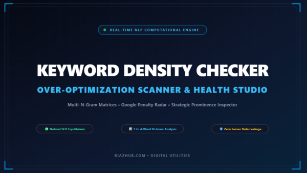 Keyword Density Checker, Over-Optimization Scanner & Semantic Topical Health