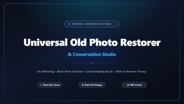 Old Photo Restorer & Archival Conservation