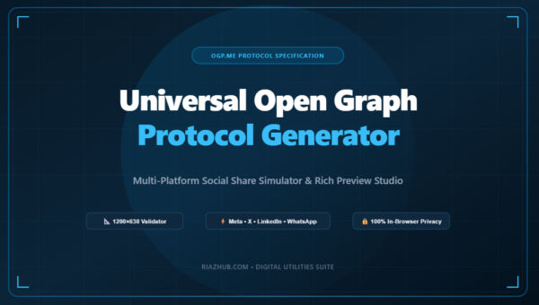 Open Graph Protocol Generator & Multi-Platform Social Share Simulator