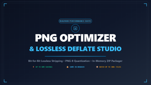 PNG Optimizer & Lossless Deflate
