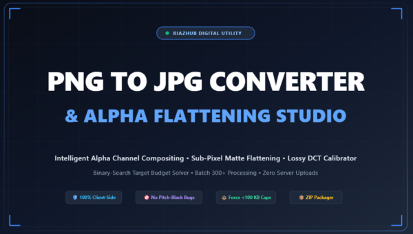 PNG to JPG Converter & Alpha Flattening