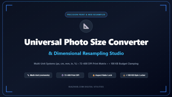 Photo Size Converter & Dimensional Resampling