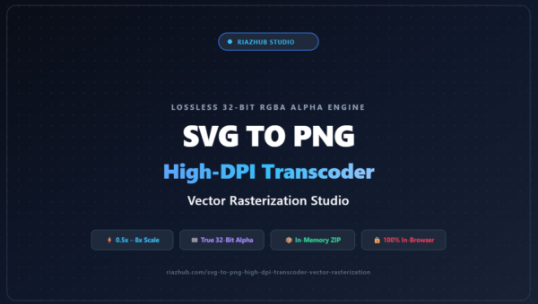 SVG to PNG High-DPI Transcoder & Vector Rasterization