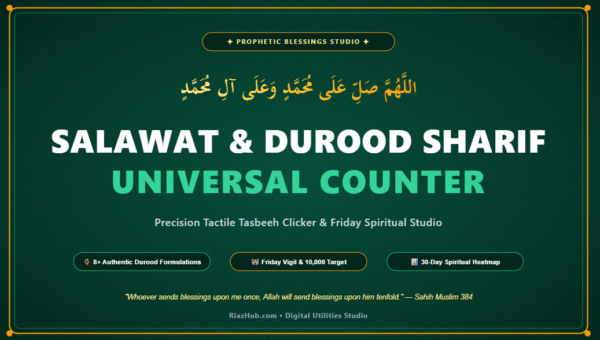 Salawat & Durood Sharif Counter