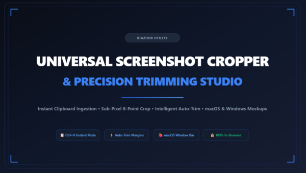 Screenshot Cropper & Precision Trimming