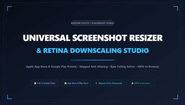 Screenshot Resizer & Retina Downscaling