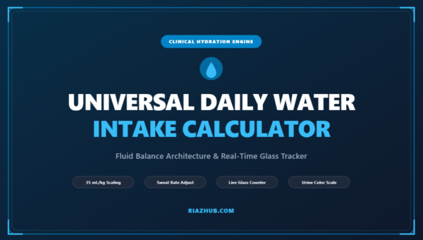 Daily Water Intake Calculator & Hydration Architecture