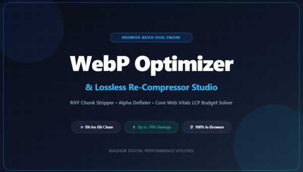 WebP Optimizer & Lossless Re-Compressor