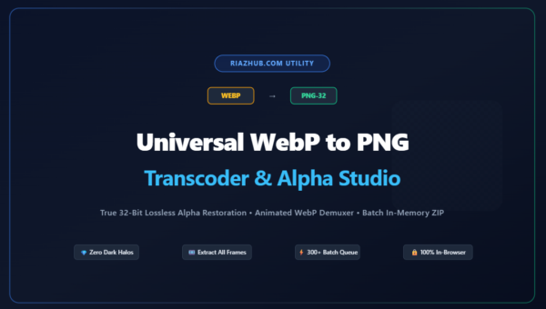 WebP to PNG Transcoder & Alpha Restoration
