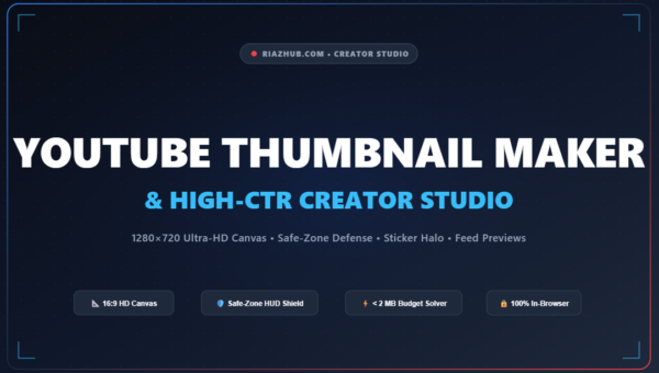YouTube Thumbnail Maker & High-CTR Creator