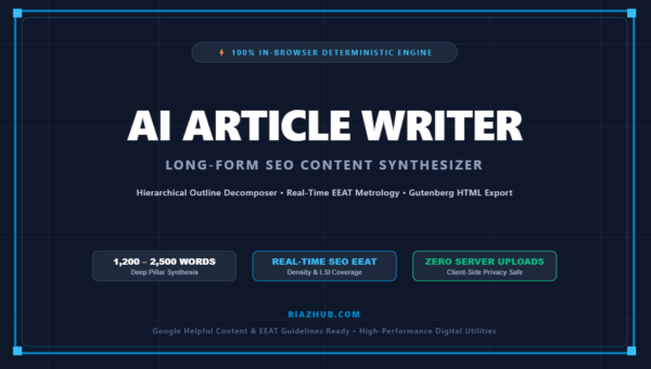 AI Article Writer & Long-Form SEO Content Synthesizer