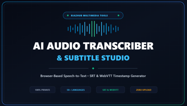 AI Audio Transcriber & Subtitle Studio