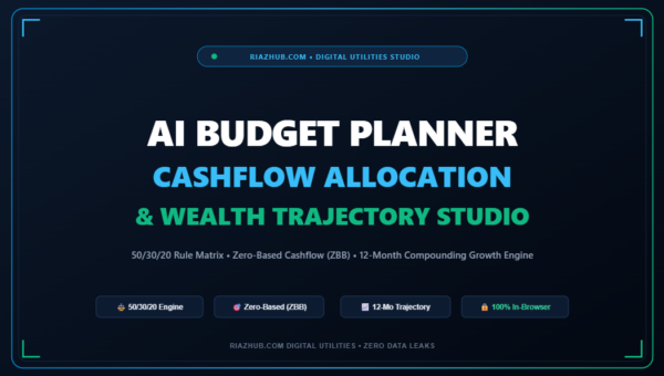 AI Budget Planner, Cashflow Allocation & Wealth Trajectory Studio