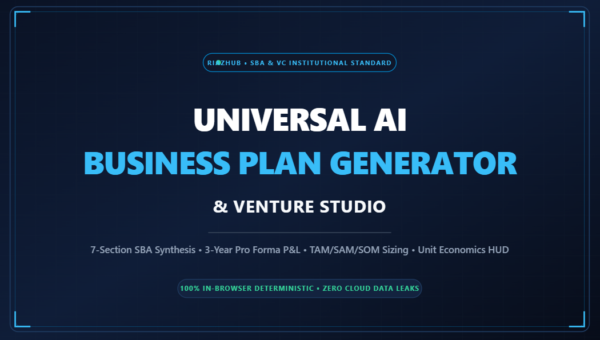 AI Business Plan Generator & Venture Studio