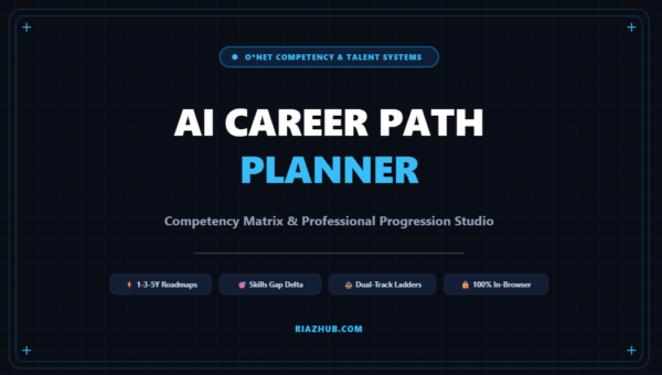 AI Career Path Planner, Competency Matrix & Professional Progression Studio