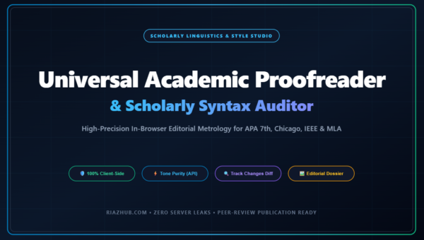Academic Proofreader, Scholarly Syntax Auditor & Manuscript Style Studio