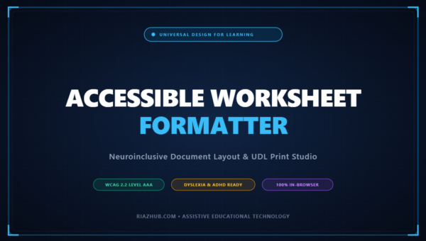 Accessible Worksheet Formatter & UDL Studio