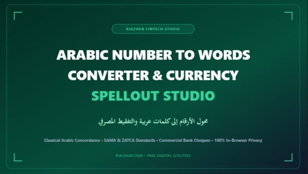 Arabic Number to Words Converter & Currency Spellout Studio
