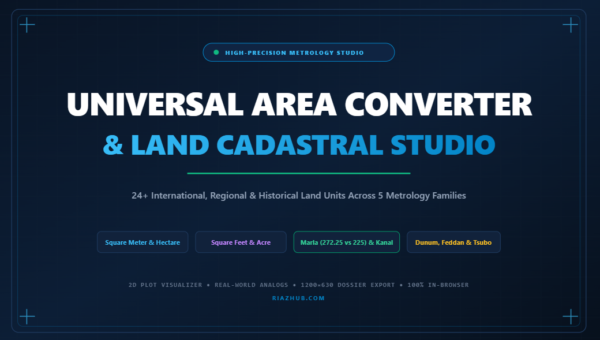Area Converter, Land Cadastral Calculator & Geometric Scale