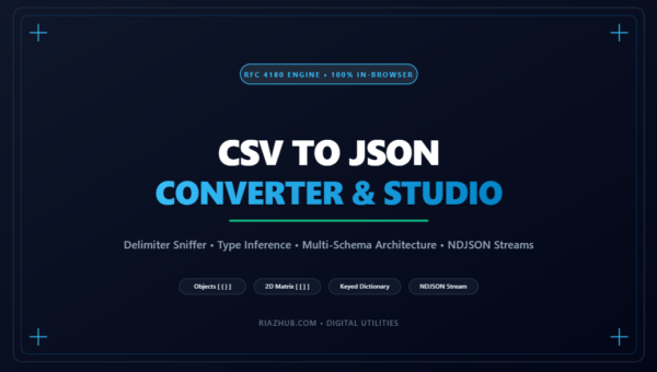 CSV to JSON Converter, Delimiter Sniffer & Schema Structural