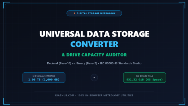 Data Storage Converter & Drive Capacity Auditor