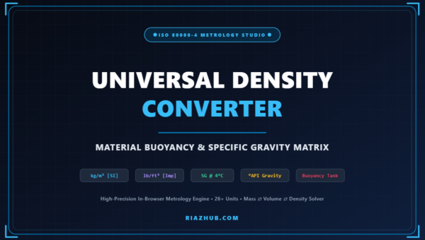 Density Converter, Material Buoyancy & Specific Gravity Matrix