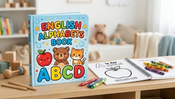 English Alphabets Coloring and Tracing Book