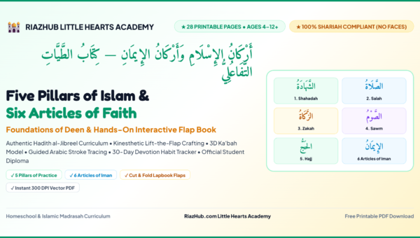 Five Pillars of Islam & Six Articles of Faith — Foundations & Interactive Flap Book