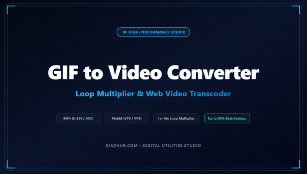 GIF to Video Converter, Loop Multiplier & Web Video Transcoder