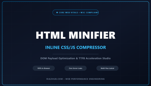 HTML Minifier, Inline CSS/JS Compressor & DOM Payload Optimization