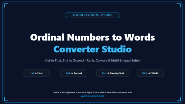 Ordinal Numbers to Words Converter Studio