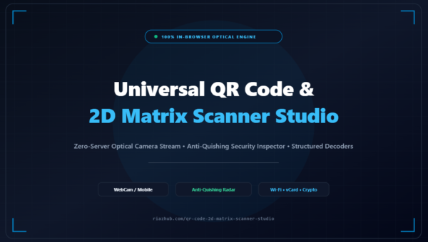 QR Code & 2D Matrix Scanner Studio