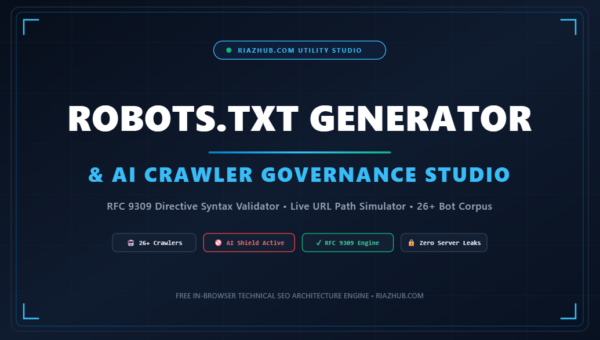 Robots.txt Generator & AI Crawler Governance