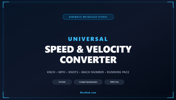 Speed & Velocity Converter, Mach Speed Altimetry & Travel Time Studio