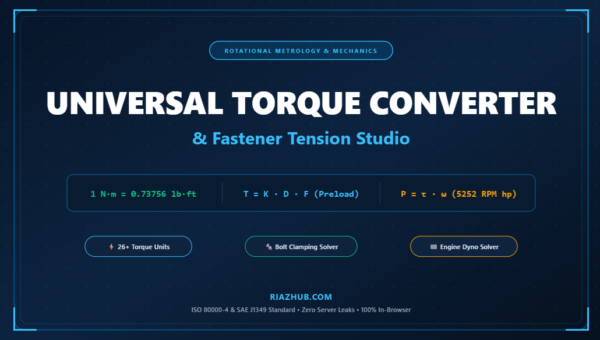 Torque Converter, Rotational Mechanics & Fastener Tension