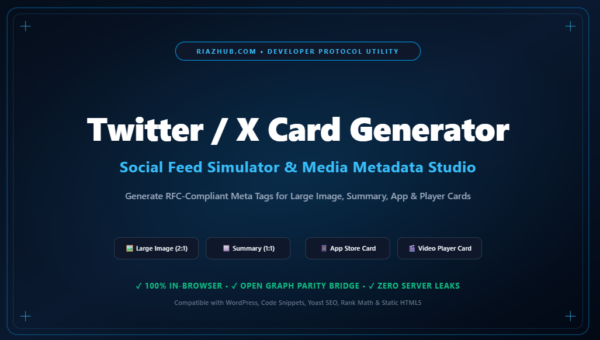 Twitter / X Card Generator & Social Feed Simulator